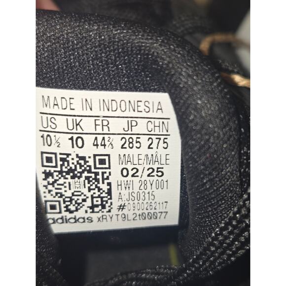 Adidas Ultradream DNA Triple Black Sneakers Size 10.5 Mens Shoes JS0315 - Picture 8 of 11